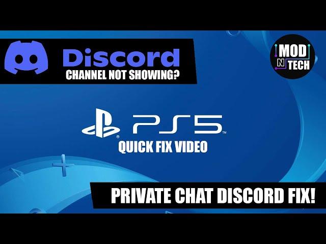 PS5 Discord Chat Not Showing PRIVATE Channel FIX + (HOW TO LINK DISCORD ON PLAYSTATION 5)