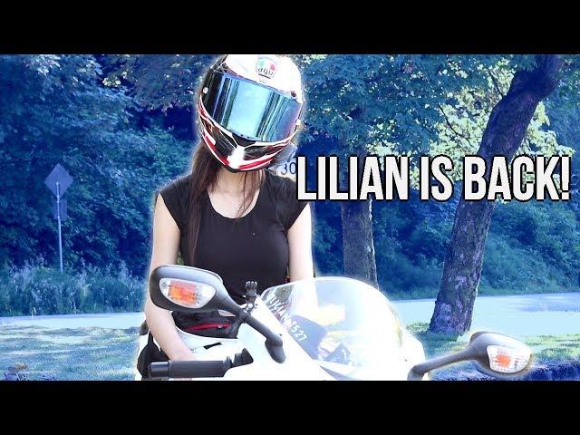 CUTE GIRL rides a Suzuki GSX-R750! Ft. Lilian