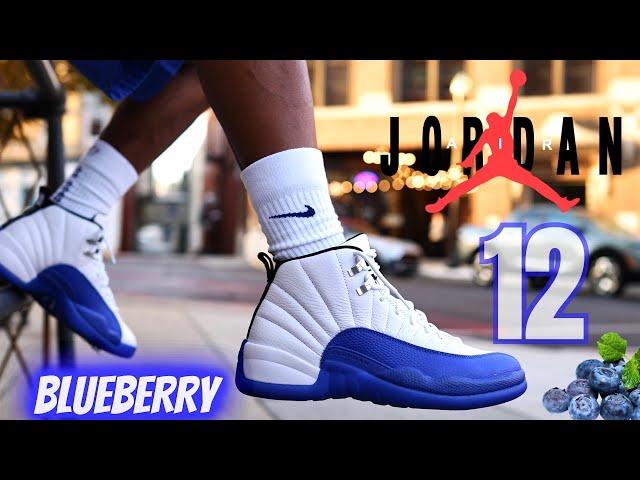 DONT SLEEP ON THESE! JORDAN 12 BLUEBERRY DETAILED REVIEW & ON FEET W LACE SWAPS! BETTER THAN CHERRY?