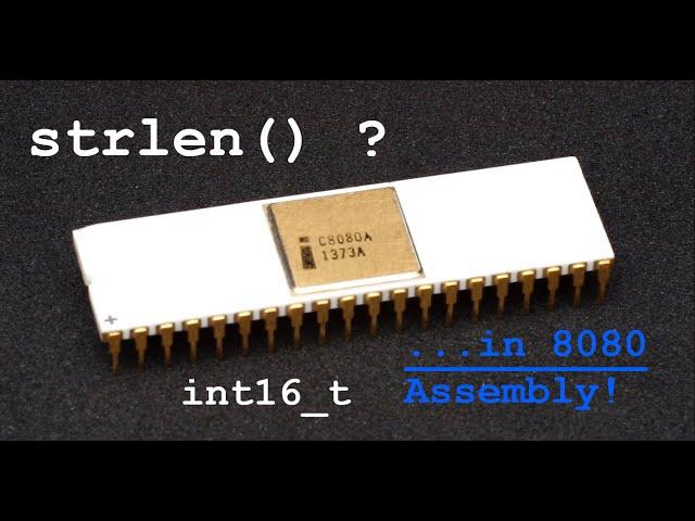 8080 Assembly Programming Tutorial: STRLEN