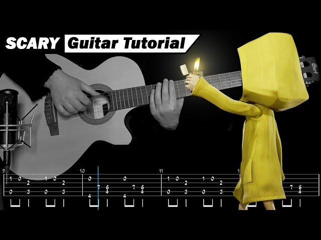 Six's Theme Part II (Little Nightmares OST) — Scary Guitar Tutorial + TABS +