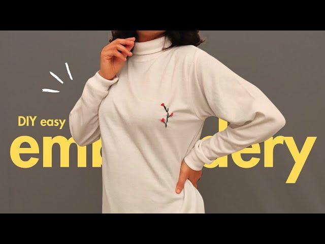 DIY Easy Embroidery for your clothes | @meerakaneria