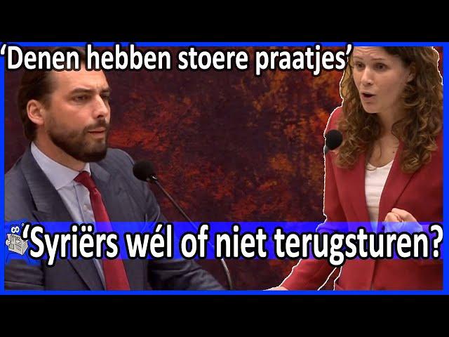 Thierry Baudet 'Denen sturen ze terug' v Anne Kuik 'Stoere praatjes' Debat terugkeerregeling Syriërs