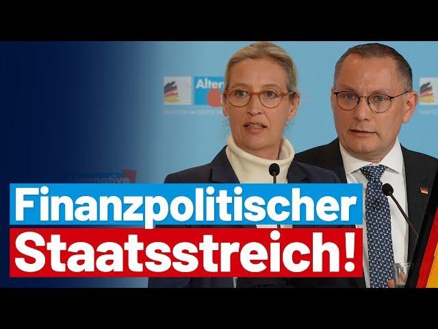 Presseerklärung der AfD-Fraktionsvorsitzenden Alice Weidel und Tino Chrupalla