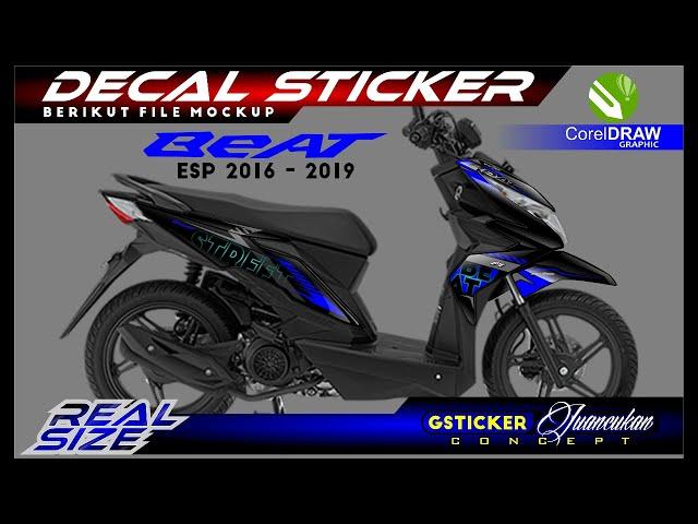 STRIPING | DECAL STICKER BEAT ESP | CorelDRAW Tutorial # 2