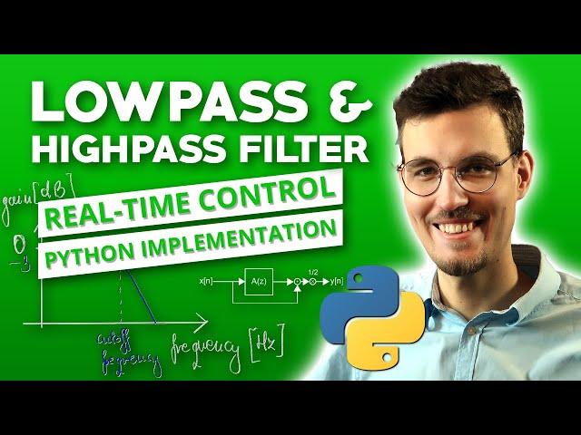 Simple Lowpass and Highpass Filters with Python Implementation [AudioFX #009]