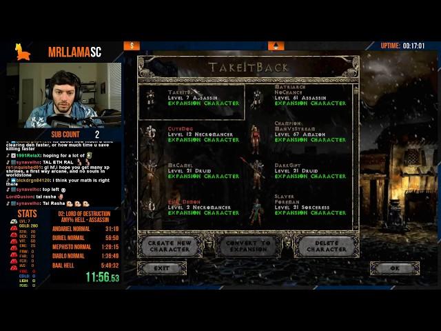 Diablo 2- Hell Assassin WORLD RECORD - 5:35:05 - TAKING IT BACK BABY