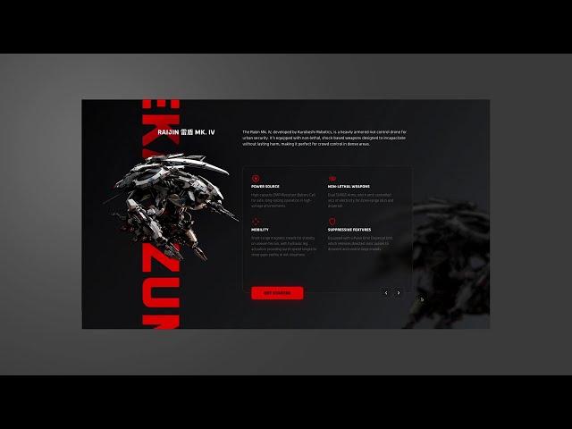 Mecha Sci-Fi Showcase Slider for WordPress