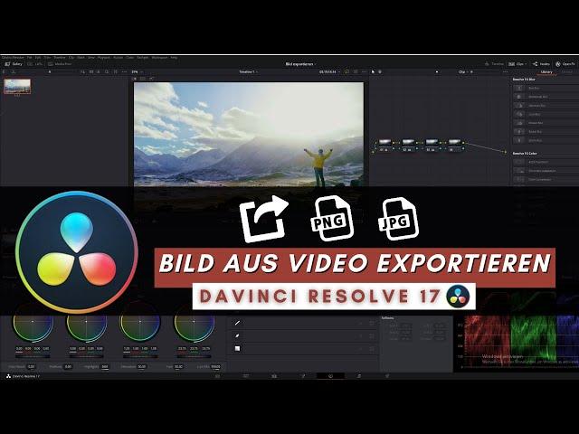 Davinci Resolve Bild exportieren | Davinci Resolve 17 Tutorial (Deutsch)