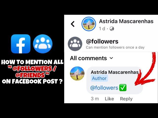 How to mention @followers on facebook post | how to mention @everyone on facebook post comments