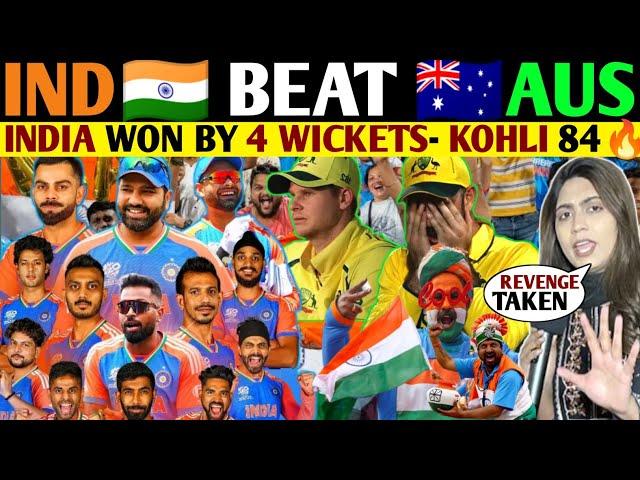 IND BEAT AUS-REVENGE TAKEN KHOLI 84-IND WON BY 4 WICKETS-KNOCKED OUT FROM CHAMPIONS 