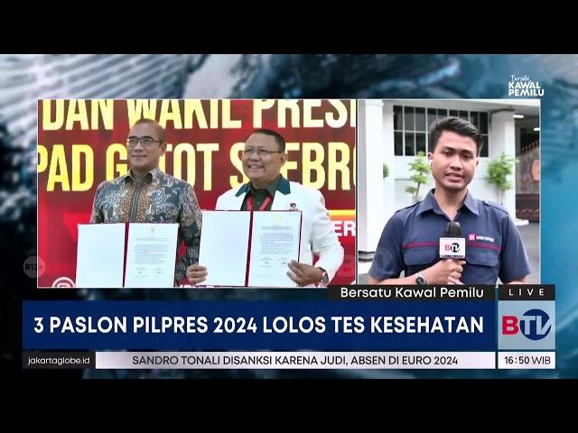 KPU: 3 Pasangan Capres-Cawapres Lolos Tes Kesehatan