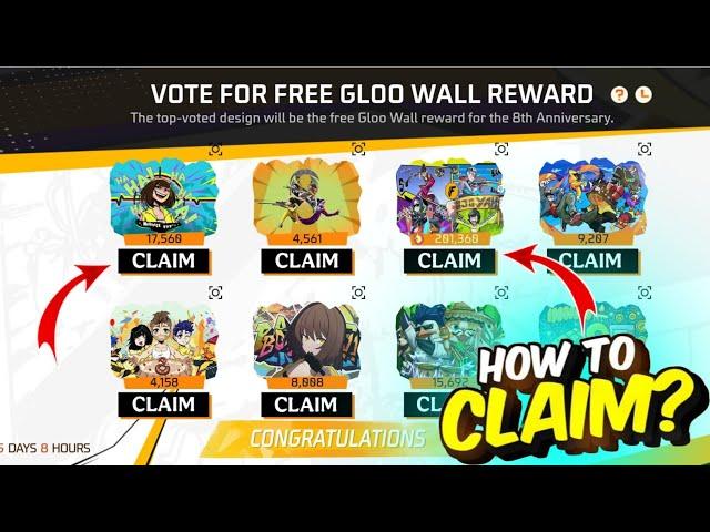 Vote For Free Gloo Wall Rewards Event | Free Fire New Event