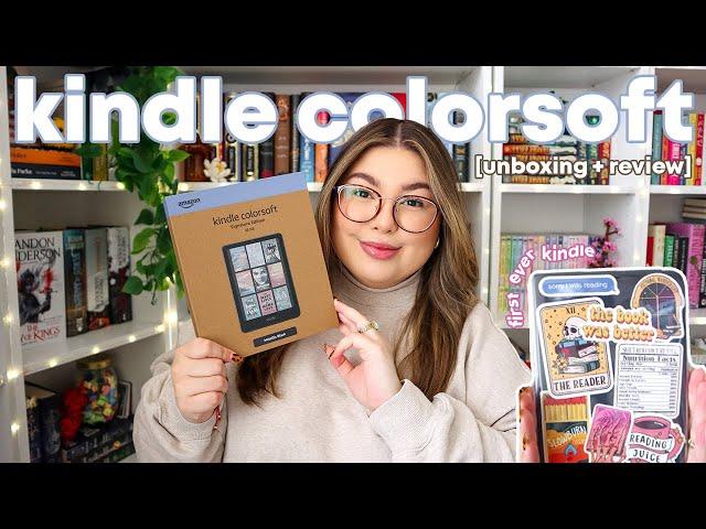 unboxing the KINDLE COLORSOFT  setup, accessories, demo & first impressions!