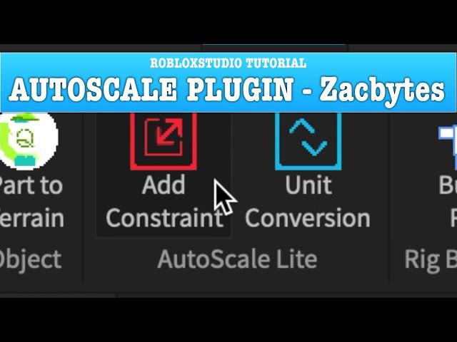 RobloxStudio Tutorial - AUTOSCALE Plugin by ZacBytes