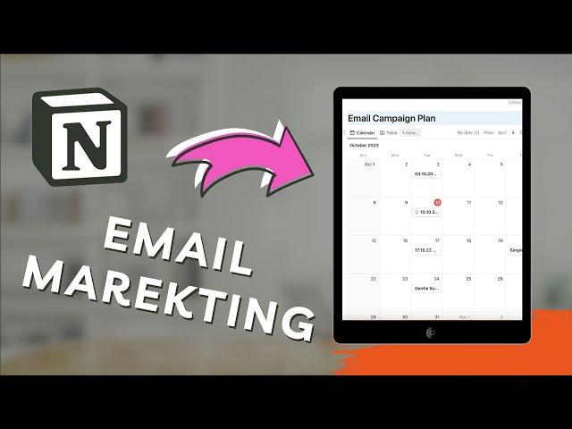 Notion Tutorial | How I stay on top of email marketing