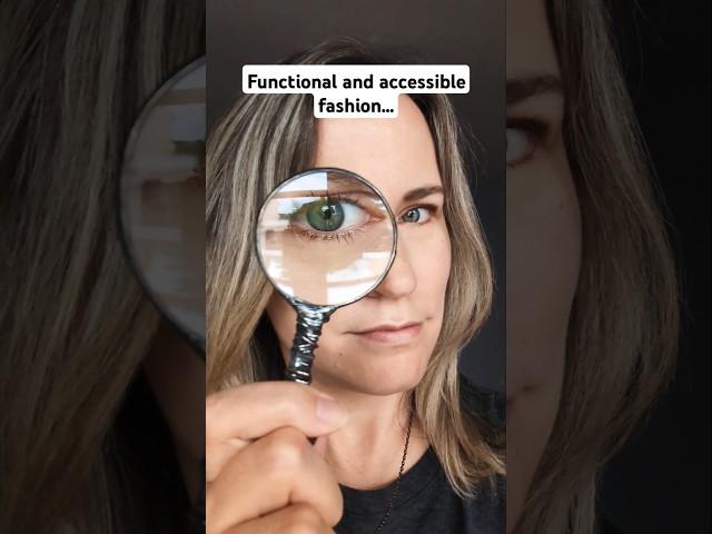 Super practical & cute | #jewellery #magnifyingglass #lowvision #vision #eyes #inspectorgadget