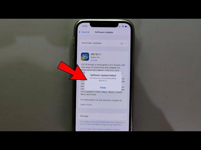 iPhone Software update Failed | An Error occurred Downloading iOS 15.7.1