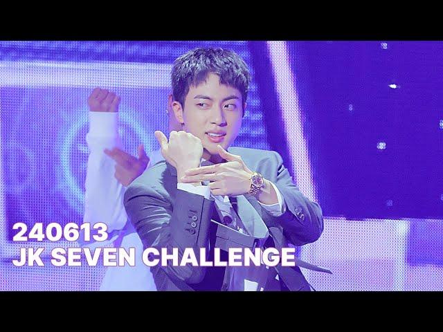 [4K]240613 JIN focus | 정국 세븐 챌린지  SEVEN challenge | fan cam