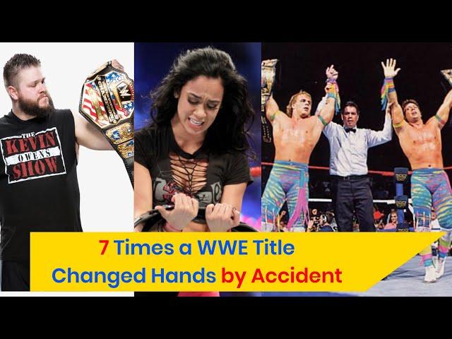 7 Times a WWE Title Changed Hands by Accident