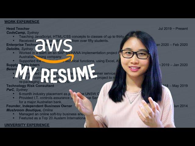 The Intern Resume That Got Me Into AWS