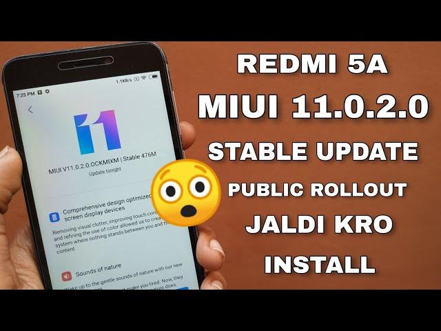 Redmi 5A MIUI 11.0.2.0 Update Publicly Rolling Out | More New Features | Install Now