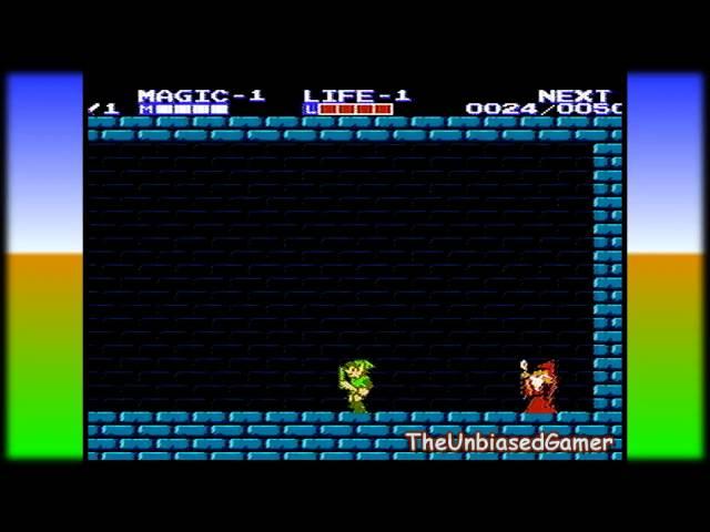 The adventure of link- Nes- Gameplay