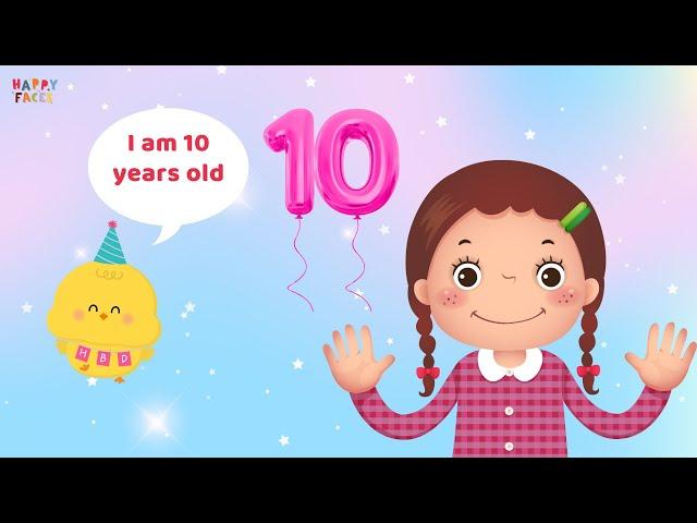 How Old Am I  | Kids Songs | Tiếng Anh Trẻ Em | Happy Faces