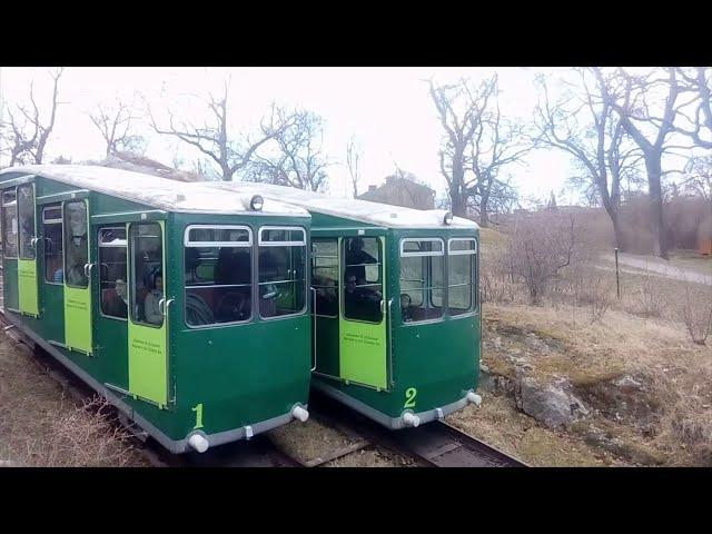 Funicular Running at Scansen Park Sweden