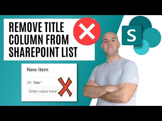 How To Remove The Title Column From a SharePoint List