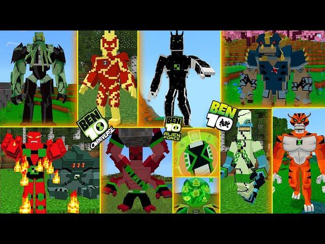 UPDATED ALIENS!! BEN 10 OMNIVERSE V21 MOD  FOR MINECRAFT | MCPE 1.20