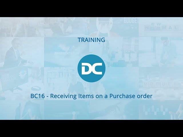 Receiving Items on a Purchase Order | Business Central Training Centre