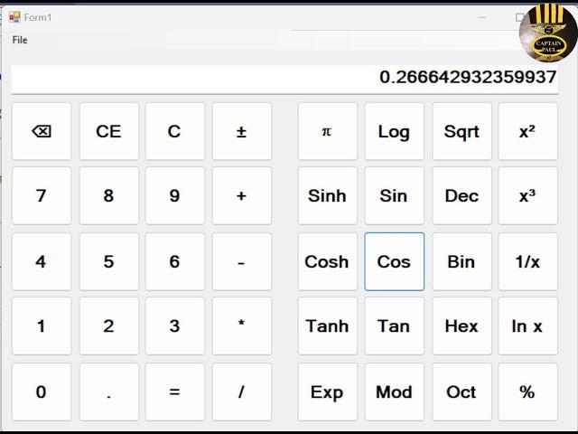 How to Create a Scientific Calculator using Visual Basic.Net - Part 2 of 3
