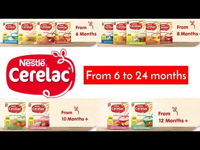 Cerelac Baby Food | From 6 to 24 months | Cerelac - Various stages