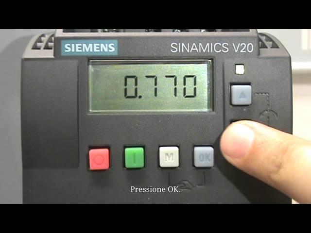 Siemens SINAMICS V20 Comissionamento Rápido