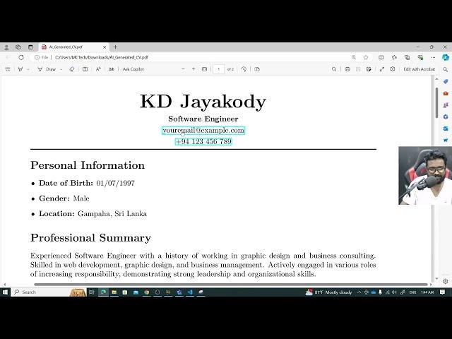 How to Generate Your CV Using Jeda AI with LaTeX | English Tutorial