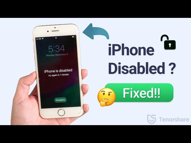 iPhone Disabled Connect to iTunes | How To Unlock Any iPhone Disabled  2024