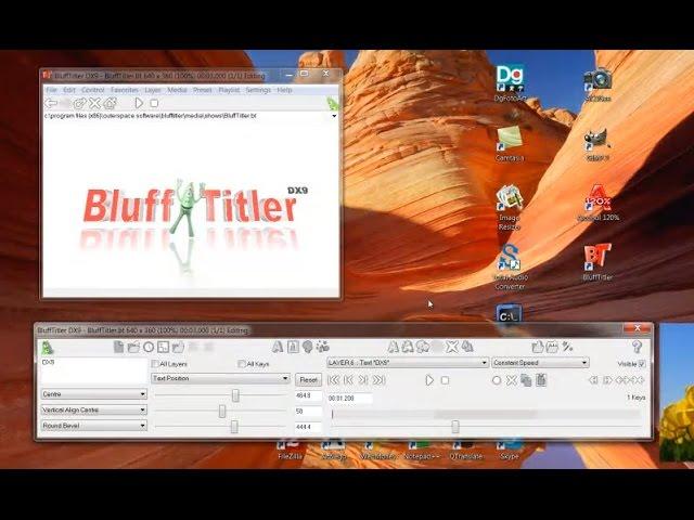 Создаём 3D титры в программе BluffTitler. Часть 1