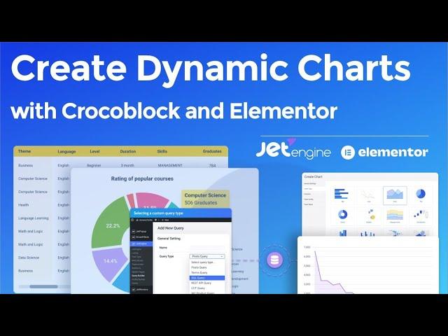 Create Dynamic Charts with Crocoblock and Elementor from CPT and SQL DataTable