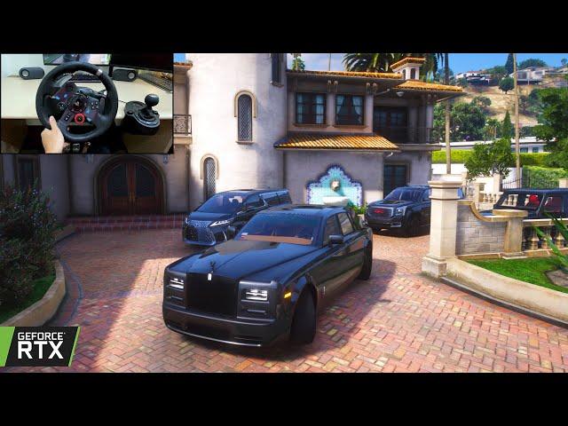 GTA 5 - Rolls-Royce Phantom VII SWB Black Piano | RUSSIAN MAFIA CONVOY | MAFIA GANG WAR