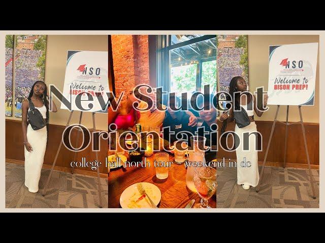 new student orientation, college hall north building tour, dc life | howard university freshman 102