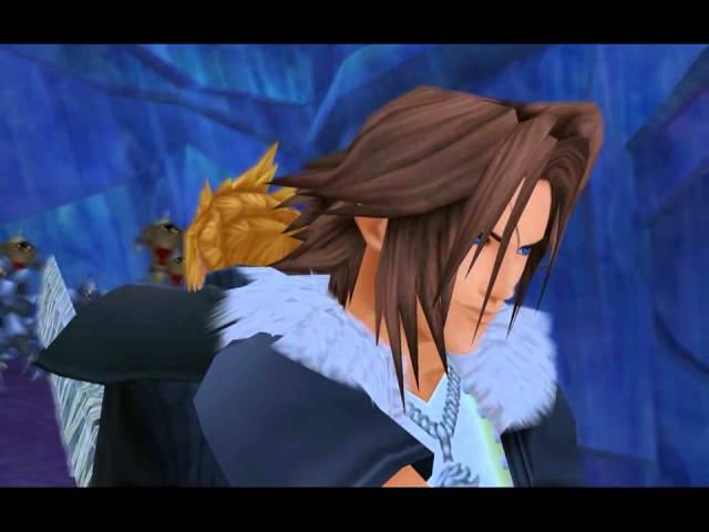 Kingdom Hearts 2 - Cloud and Sephiroth meeting full cutscene