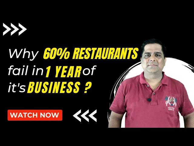 Why 60% restaurants business fail in 1st year of it's business | Sanjay Jha | Restaurant | Business