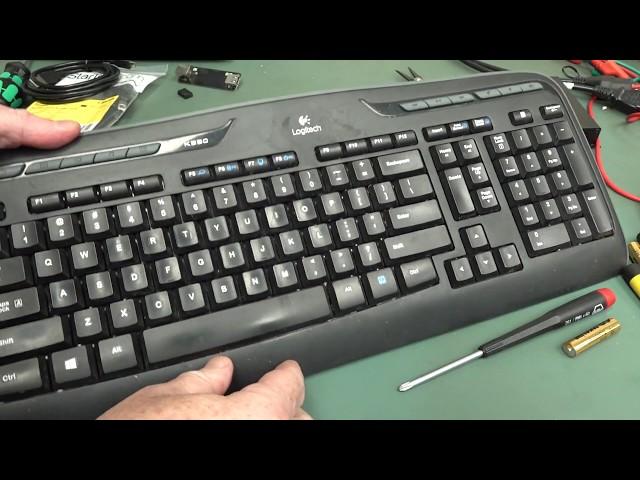 Flooded Logitech Keyboard Teardown