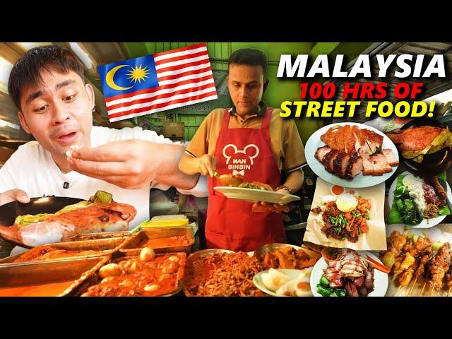 FILIPINO Tries BEST Street Food of MALAYSIA! 100 Hours of MALAYSIAN Street Food!