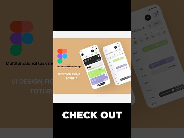 Multifunctional task manager ui design #uiux #figma #shorts