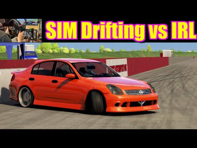 Assetto Corsa GoPro - Sim Drifting LOCAL Track vs IRL Drifting!!