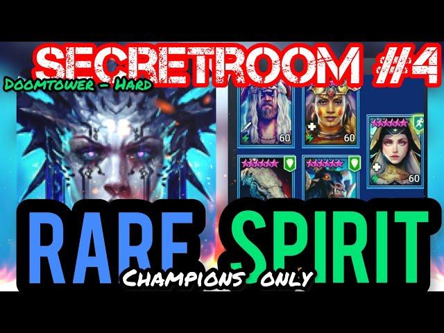  Secret Room #4 🟢 Rare Spirit️Gnarlhorn & Berserker - MVPs️DoomTower R2 | RAID Shadow Legends