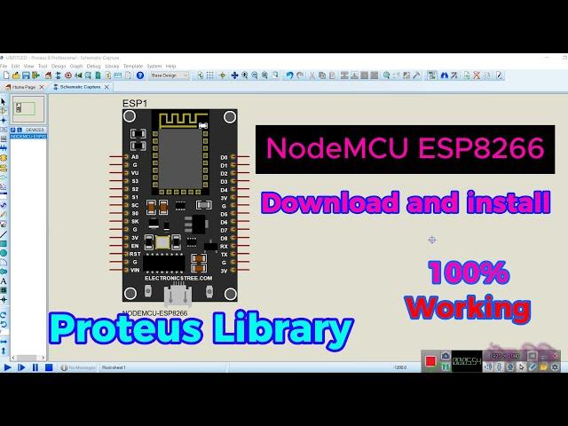 NodeMCU ESP8266 Proteus Library | ESP8266 In Proteus | ESP8266 Library Download | Proteus 8  #TechBD