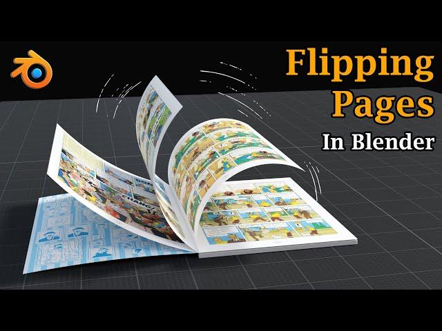 Flipping Pages: Animation In Blender | Easy Step By Step Tutorial | Books | Magazines | Diaries etc.